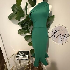 New with tags Green Fit and flare bodycon dress